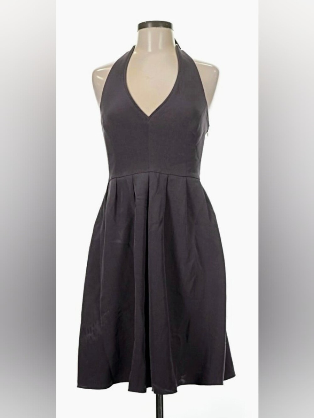 J. CREW 🍸 Knee-length Halter-style SILK COCKTAIL DRESS 🍸Sz 8P 🌟 NWT